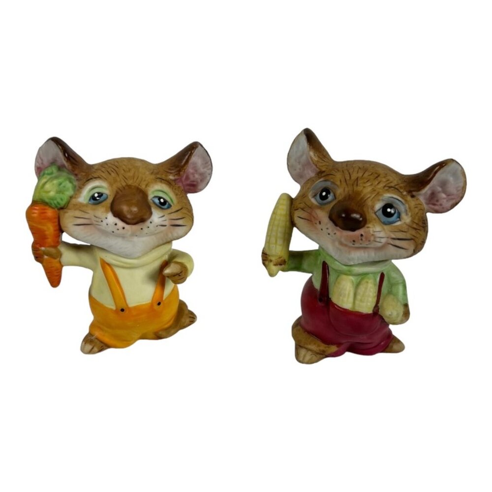 HOMCO Vintage Country Mice Figurines